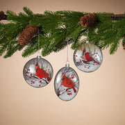 Glass Cardinal Ornament
